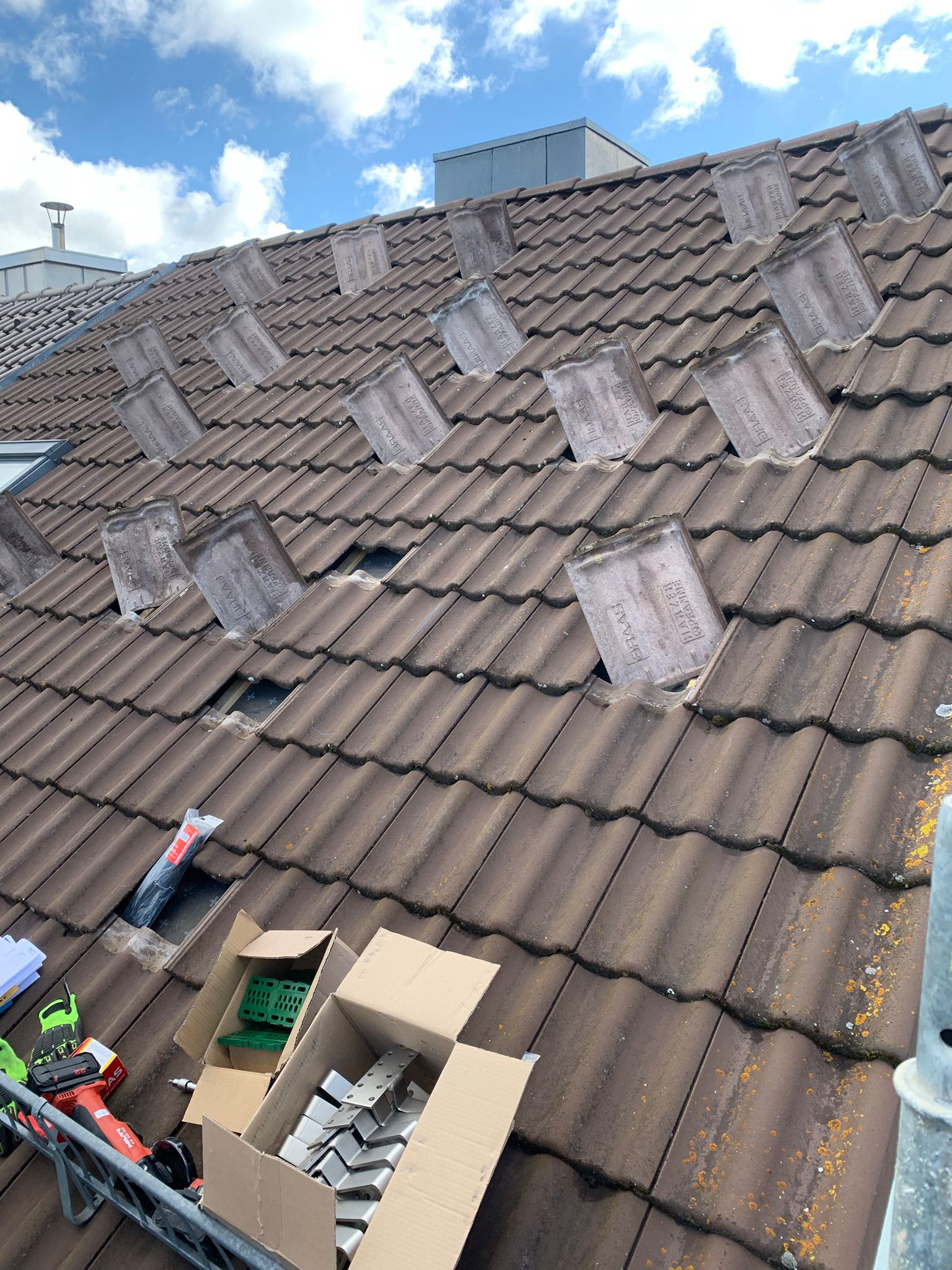 PV-Anlage Dach Vorbereitung