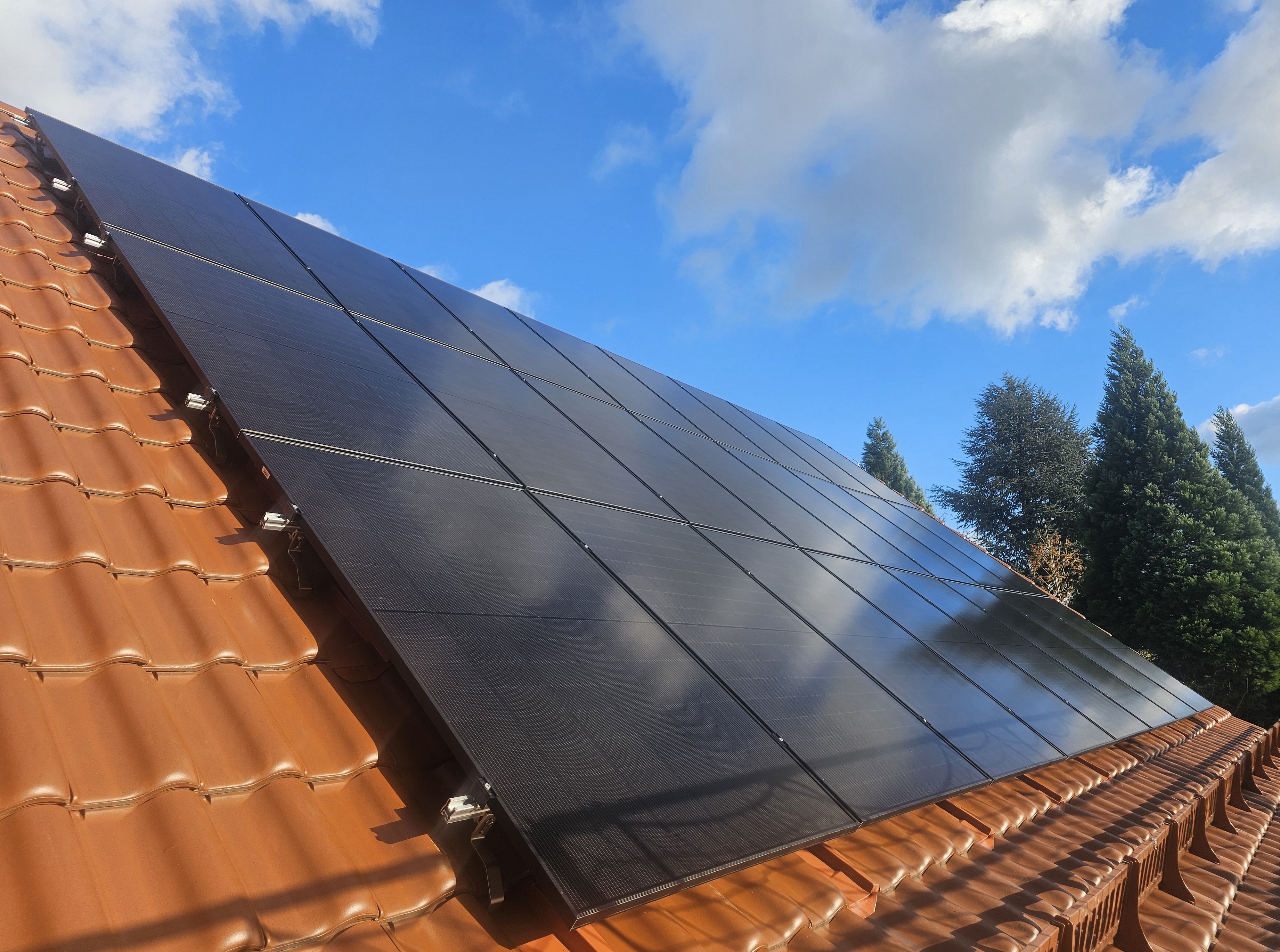 PV-Anlage Ansicht seitlich I