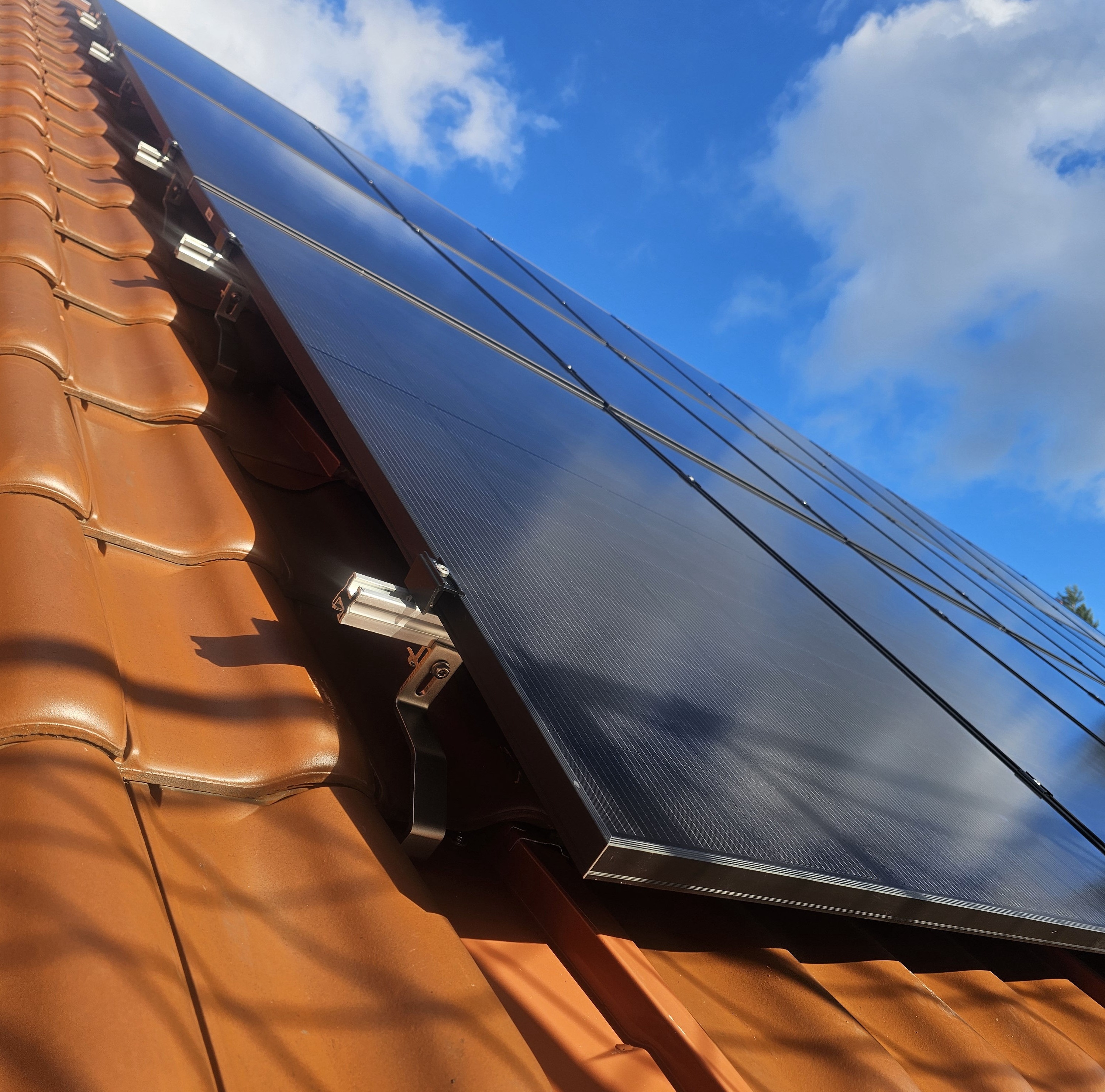 PV-Anlage Ansicht Halterung