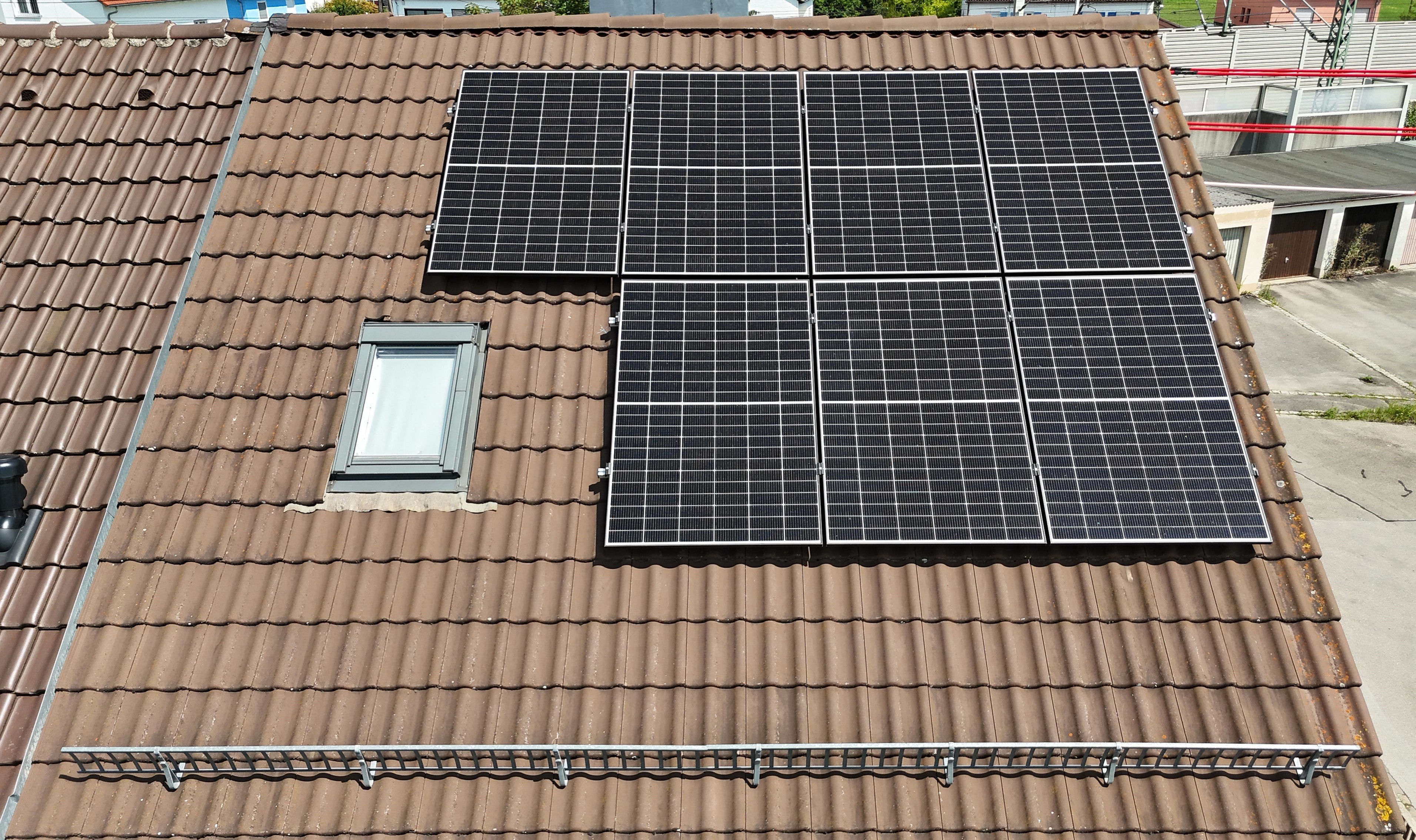 PV-Anlage Dach Ansicht West